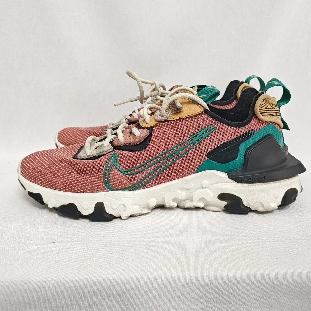 Nike React Vision SE‎ CT3618 991 Sneaker Custom Colorway Pink Green Coral